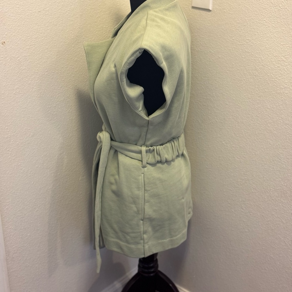 NWT $80 TEREA Zuri Wrap Vest DESSERT SAGE GREEN M MEDIUM - Picture 3 of 8